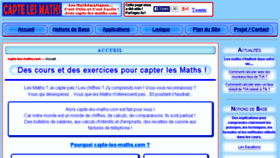 What Capte-les-maths.com website looked like in 2017 (6 years ago)