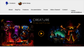 What Creature.kestrelmoon.com website looked like in 2017 (6 years ago)