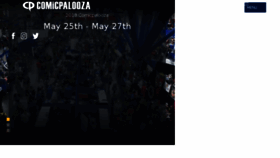 What Comicpalooza.com website looked like in 2017 (6 years ago)