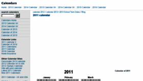 What Calendardate.co.uk website looked like in 2017 (6 years ago)