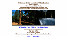 What Cabinsofcolorado.com website looked like in 2017 (6 years ago)