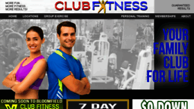 What Clubfitct.com website looked like in 2017 (6 years ago)
