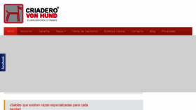What Criaderovonhund.com website looked like in 2017 (6 years ago)