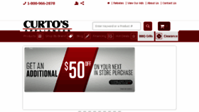 What Curtos.com website looked like in 2017 (6 years ago)