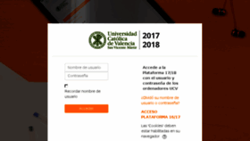 What Campusdocencia.ucv.es website looked like in 2017 (6 years ago)