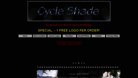 What Cycleshade.com website looked like in 2017 (6 years ago)