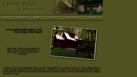 What Cherryridgecabins.com website looked like in 2017 (6 years ago)