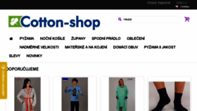 What Cotton-shop.cz website looked like in 2017 (6 years ago)