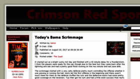 What Crimsonredsports.com website looked like in 2017 (6 years ago)