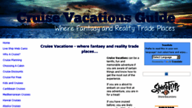 What Cruisevacationsguide.com website looked like in 2017 (6 years ago)