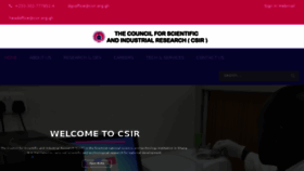 What Csir.org.gh website looked like in 2017 (6 years ago)