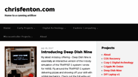 What Chrisfenton.com website looked like in 2017 (6 years ago)