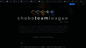 What Choboteamleague.com website looked like in 2017 (6 years ago)