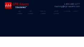 What Cpr-savers-training.com website looked like in 2017 (6 years ago)