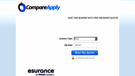What Compareapply.com website looked like in 2017 (6 years ago)