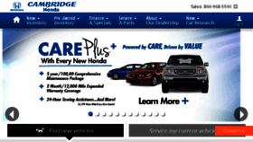 What Cambridgehonda.com website looked like in 2017 (6 years ago)
