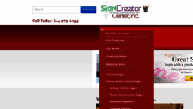 What Customsigncenter.com website looked like in 2017 (6 years ago)