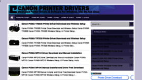 What Canon-printer-drivers.com website looked like in 2017 (6 years ago)
