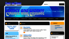 What Comics-and-gizmos.webnode.com website looked like in 2017 (6 years ago)