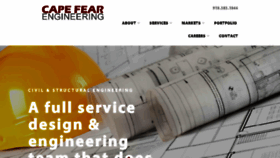What Capefearengineering.com website looked like in 2017 (6 years ago)