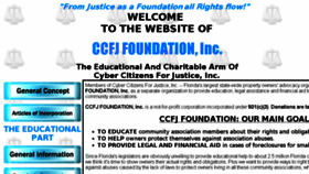 What Ccfjfoundation.net website looked like in 2017 (6 years ago)