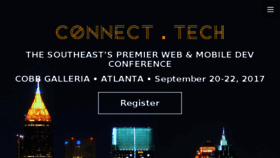What Connect.tech website looked like in 2017 (6 years ago)