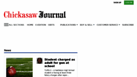 What Chickasawjournal.com website looked like in 2017 (6 years ago)