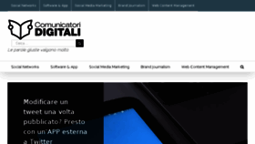 What Comunicatoridigitali.it website looked like in 2017 (6 years ago)