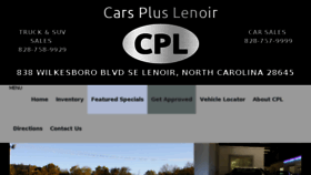 What Carspluslenoir.com website looked like in 2017 (6 years ago)