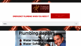 What Champion-plumbing.com website looked like in 2017 (6 years ago)