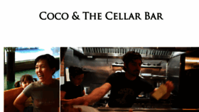 What Cocoandthecellarbar.com website looked like in 2017 (6 years ago)