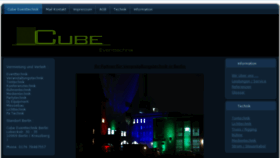 What Cube-event.com website looked like in 2017 (6 years ago)