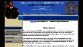 What Carolinesheriff.org website looked like in 2017 (6 years ago)