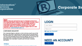 What Corporateregistry.isc.ca website looked like in 2017 (6 years ago)