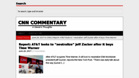 What Cnncommentary.com website looked like in 2017 (6 years ago)