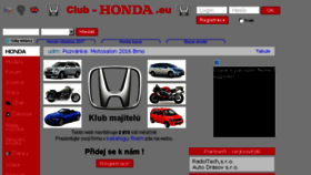 What Club-honda.eu website looked like in 2017 (6 years ago)