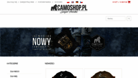 What Camoshop.pl website looked like in 2017 (6 years ago)