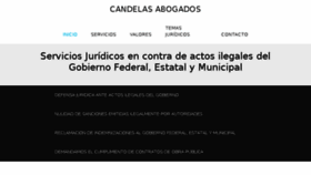 What Candelas-abogados.com website looked like in 2017 (6 years ago)