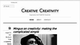 What Creativecreativity.com website looked like in 2017 (6 years ago)