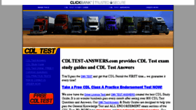 What Cdltest-answers.com website looked like in 2017 (6 years ago)