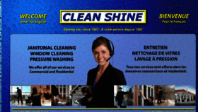 What Cleanshine.com website looked like in 2017 (6 years ago)