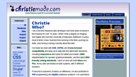 What Christiemade.com website looked like in 2017 (6 years ago)