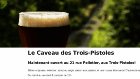 What Caveau3pistoles.com website looked like in 2017 (6 years ago)