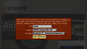 What Createtv.tv website looked like in 2017 (9 years ago)
