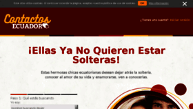 What Contactosecuador.com website looked like in 2017 (6 years ago)