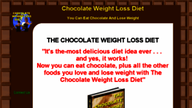 What Chocolatedietsystem.com website looked like in 2017 (6 years ago)