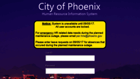 What Chrspsp.phoenix.gov website looked like in 2017 (6 years ago)