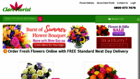 What Clareflorist.co.uk website looked like in 2017 (6 years ago)