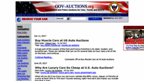What Cars.gov-auctions.org website looked like in 2017 (6 years ago)