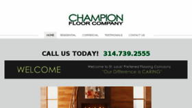 What Championfloor.com website looked like in 2017 (6 years ago)